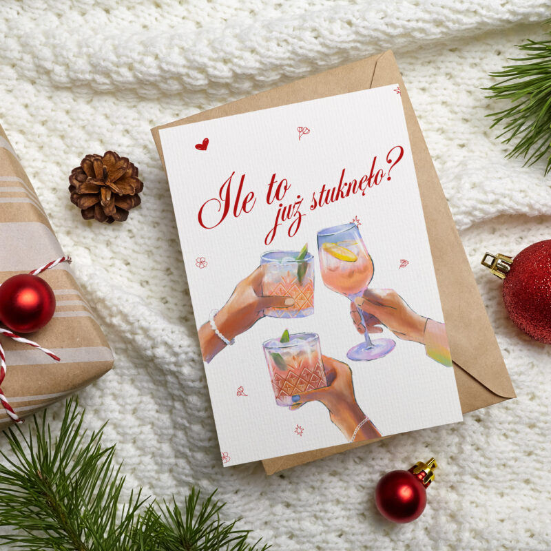 Kartka okolicznościowa - Ile to już stuknęło? - 12 x 17 cm