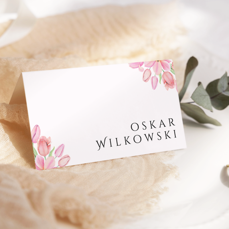 Winietki weselne Tulip