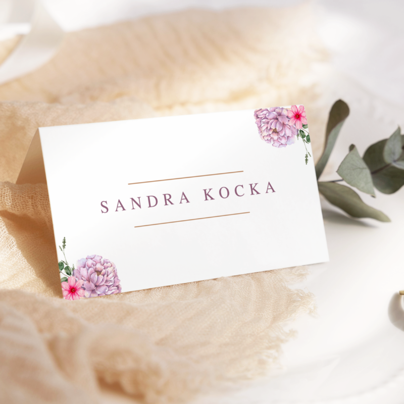 Winietki weselne Peony Fantasy