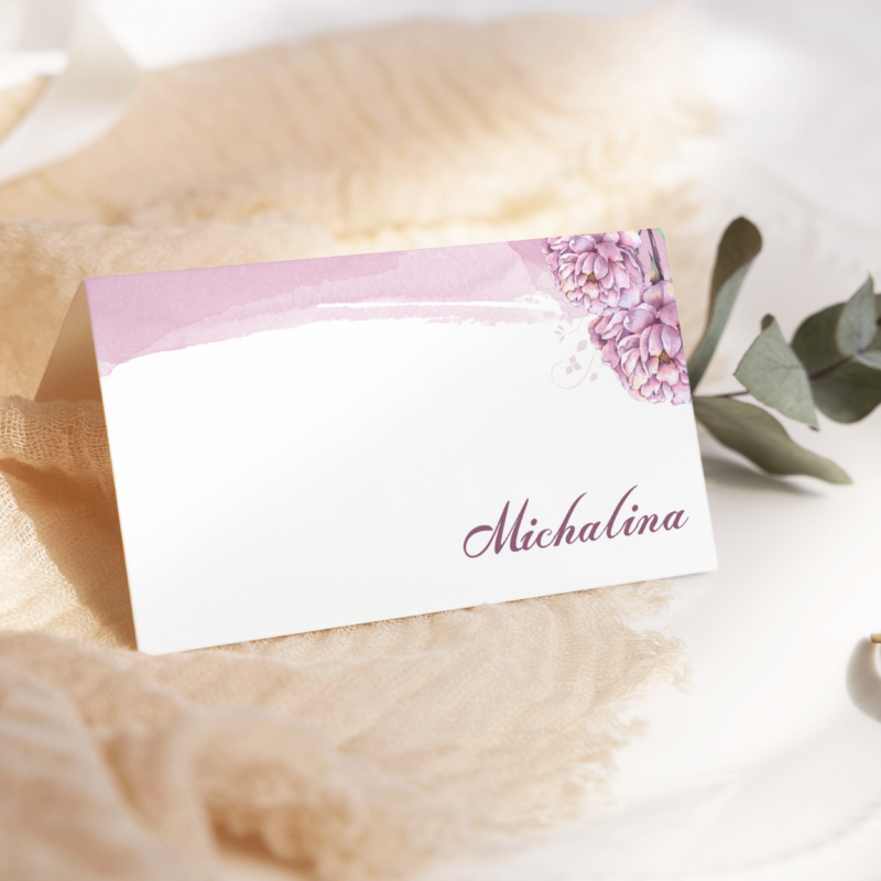 Winietki weselne Peony Cloud