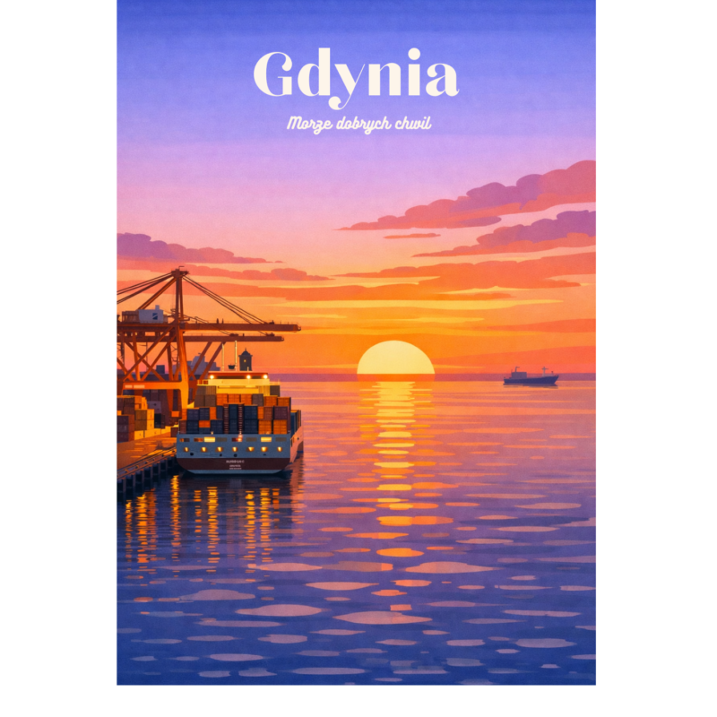 Pocztówka - Gdynia - Morze dobrych chwil