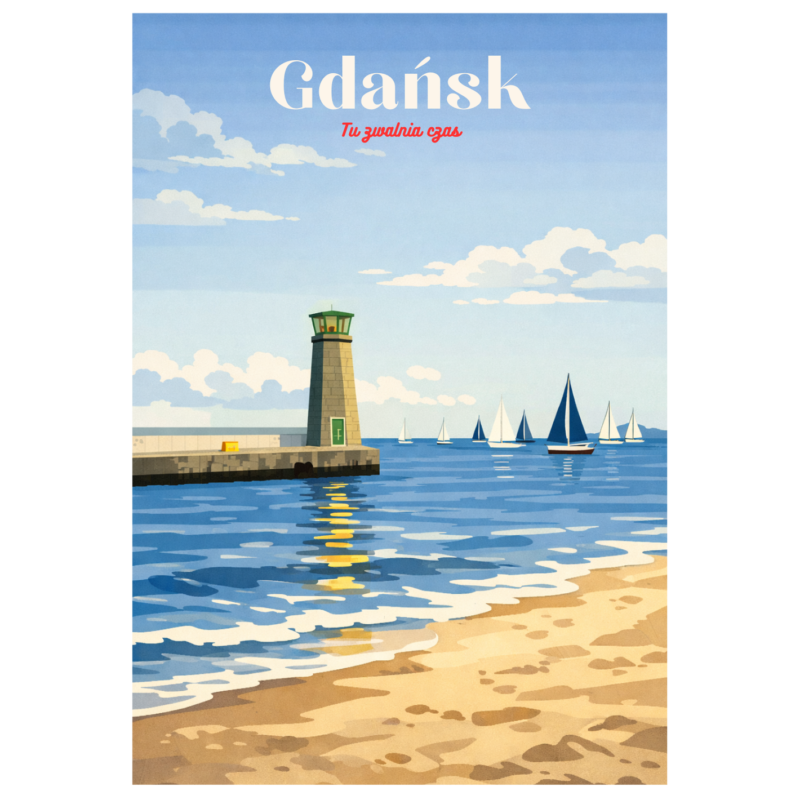 Pocztówka - Gdańsk - Tu zwalnia czas