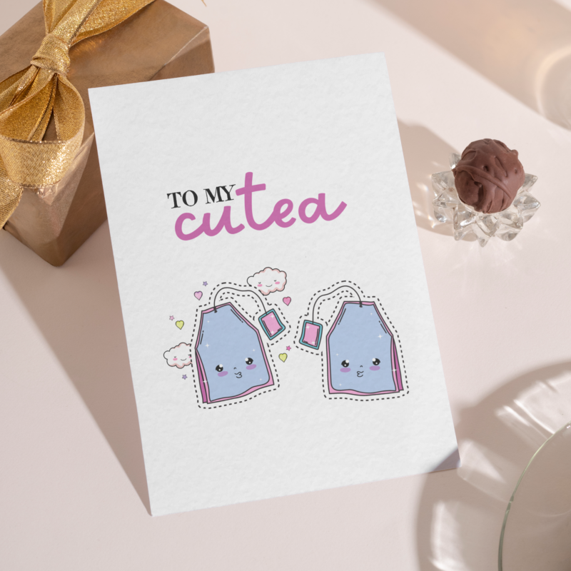 Kartka okolicznościowa - To my cutea - 12 x 17 cm