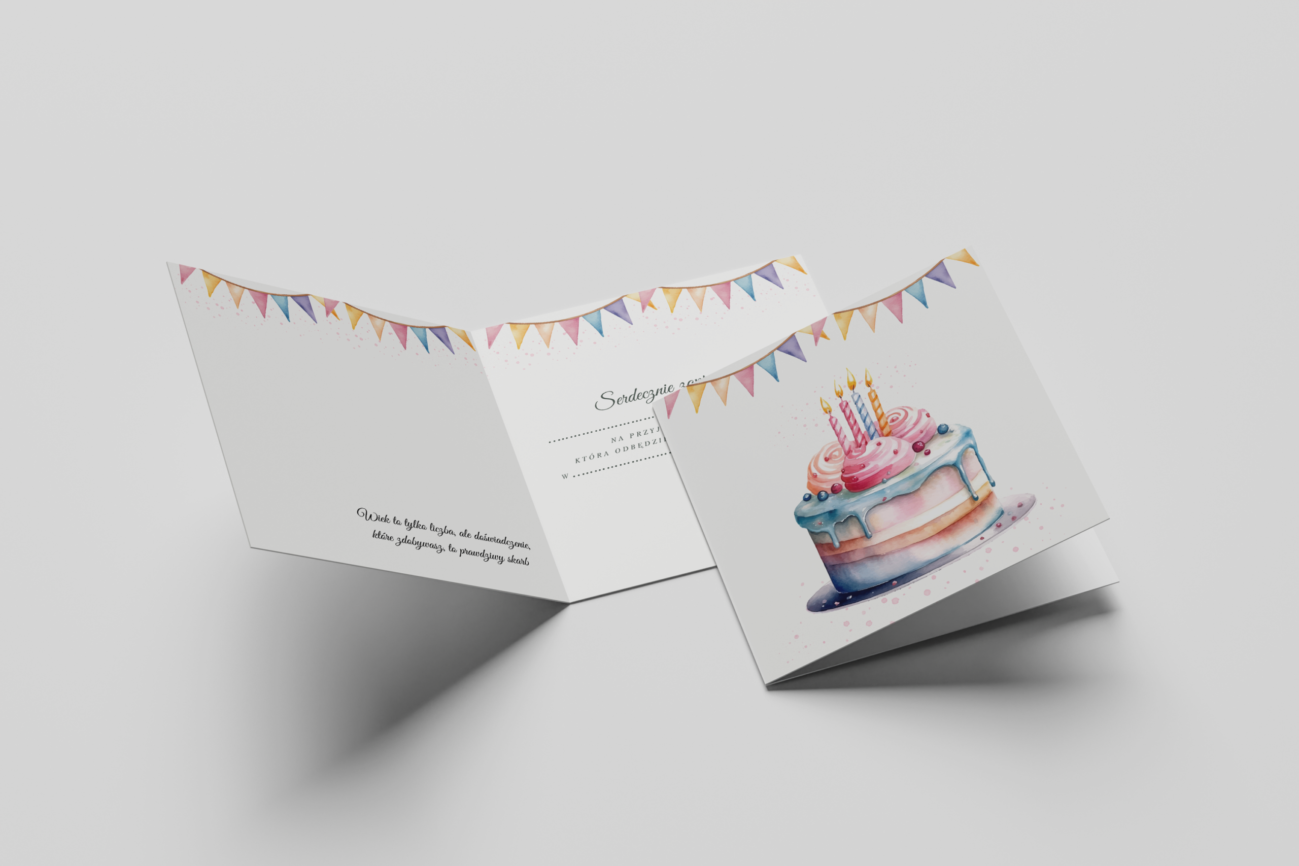 Stylowe zaproszenia na urodziny – UR2 - obrazek 2