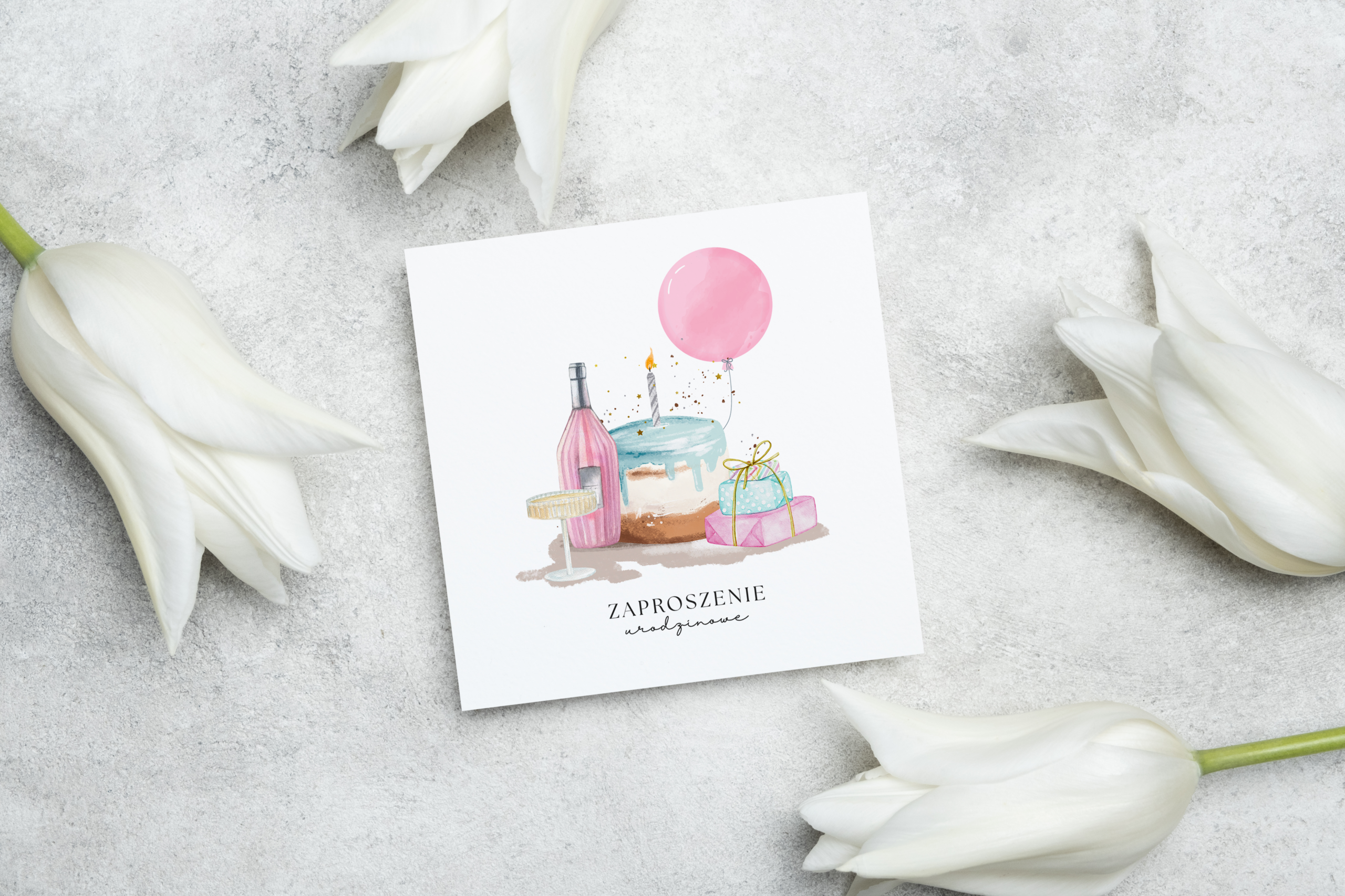 Stylowe zaproszenia na urodziny – UR5