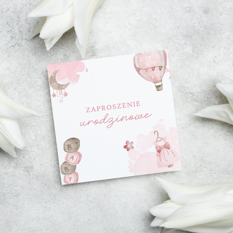 Stylowe zaproszenia na urodziny – UR6