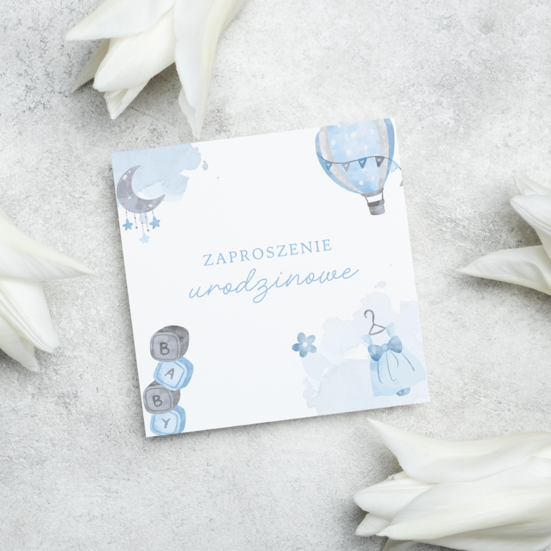 Stylowe zaproszenia na urodziny – UR9