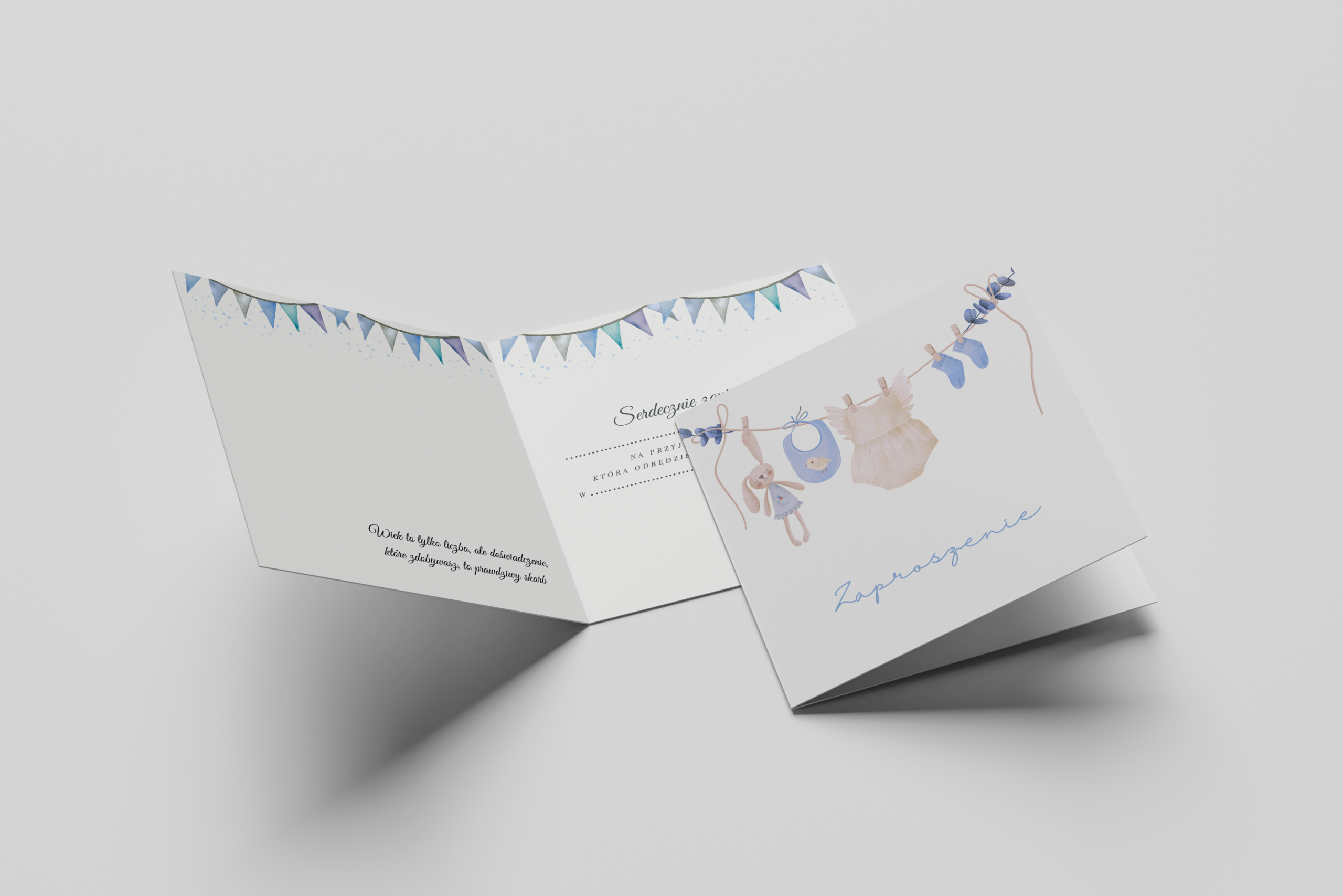 Stylowe zaproszenia na urodziny – UR8 - obrazek 2