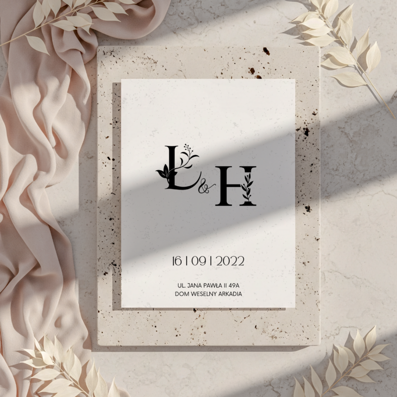 Zaproszenie ślubne Love Script