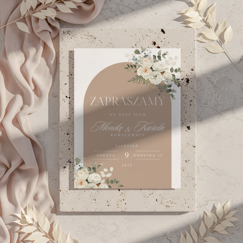 Zaproszenie ślubne - Happiness