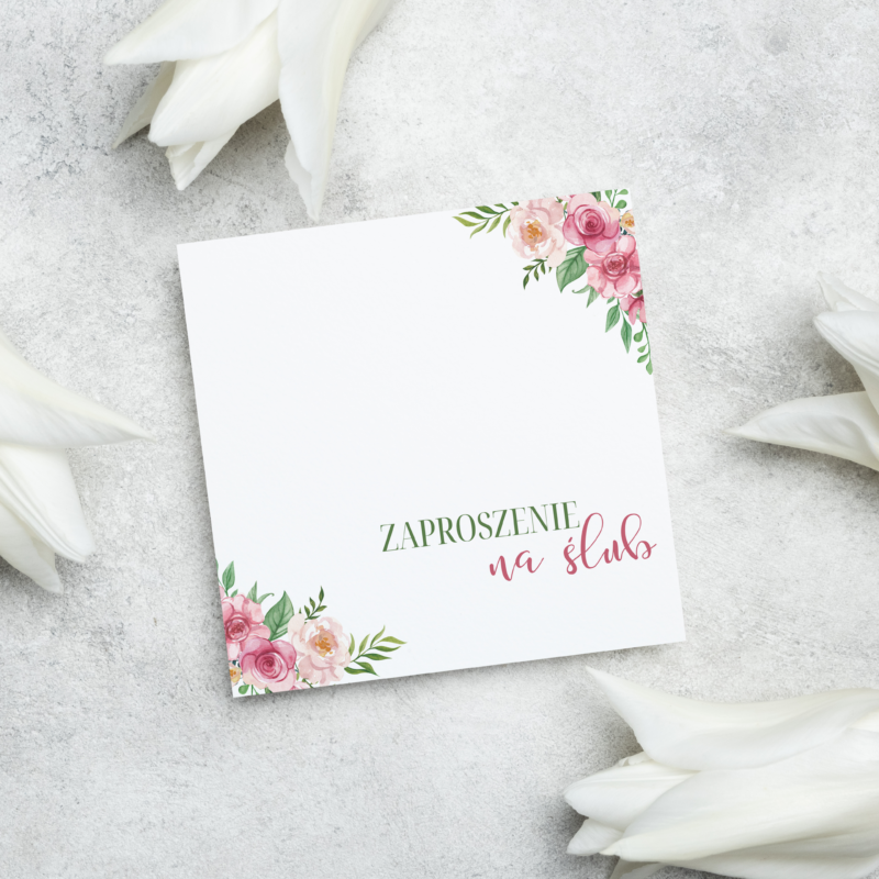 Zaproszenia ślubne do ręcznego wypełnienia - ŚL13