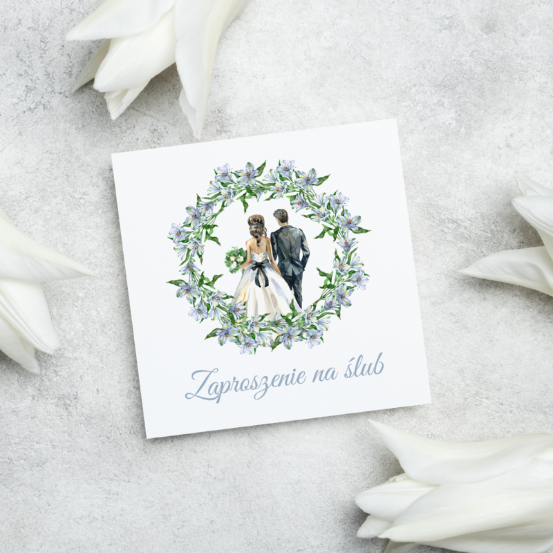 Zaproszenia ślubne do ręcznego wypełnienia - ŚL4