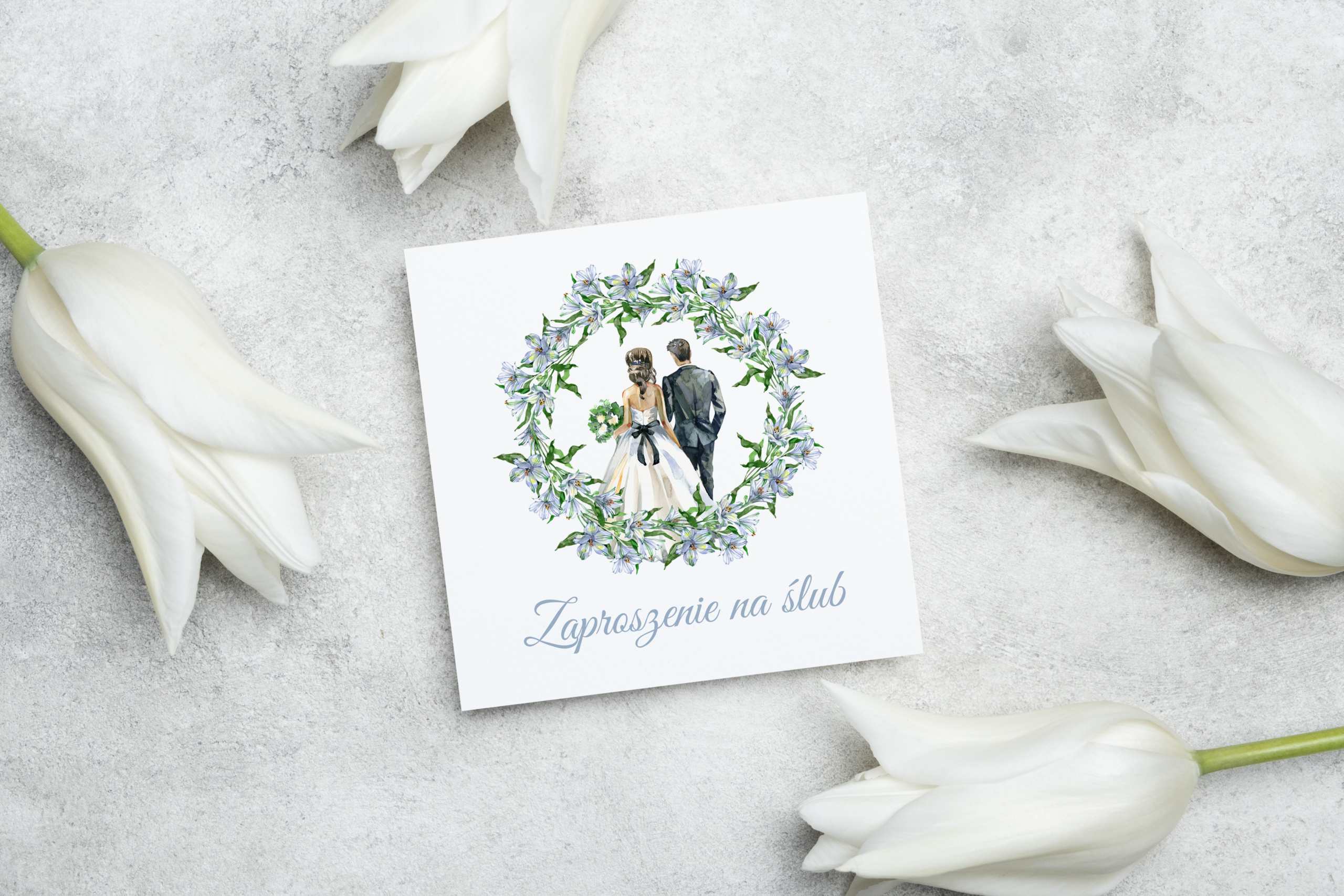 Zaproszenia ślubne do ręcznego wypełnienia - ŚL4