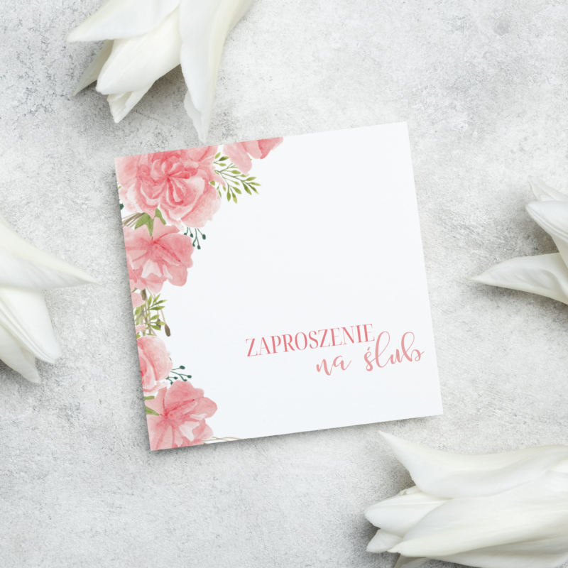 Zaproszenia ślubne do ręcznego wypełnienia - ŚL5