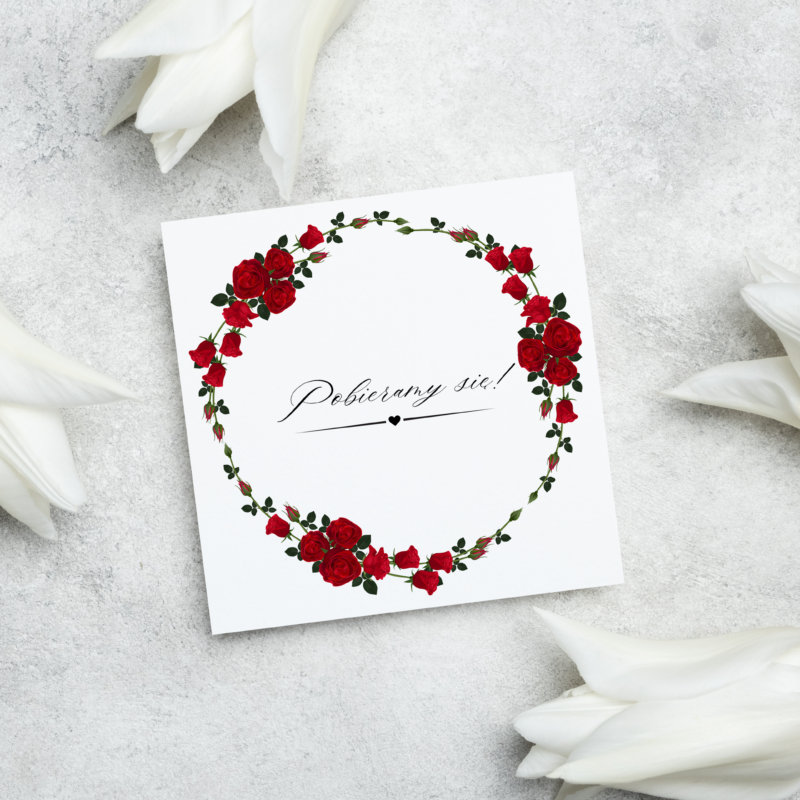 Zaproszenia ślubne do ręcznego wypełnienia - ŚL9