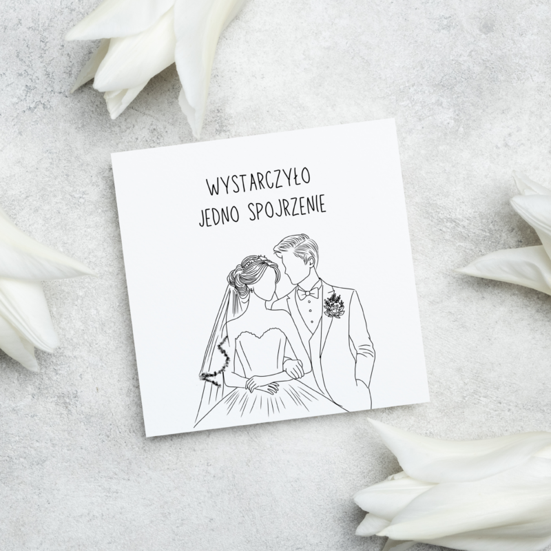 Zaproszenia ślubne do ręcznego wypełnienia - ŚL15