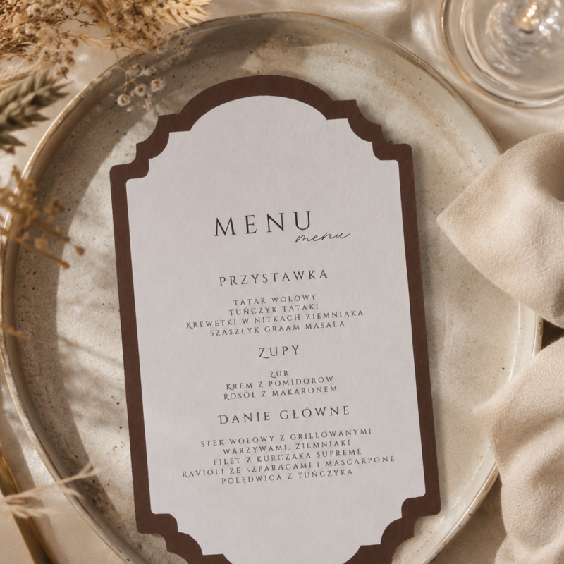 Menu weselne Luxury