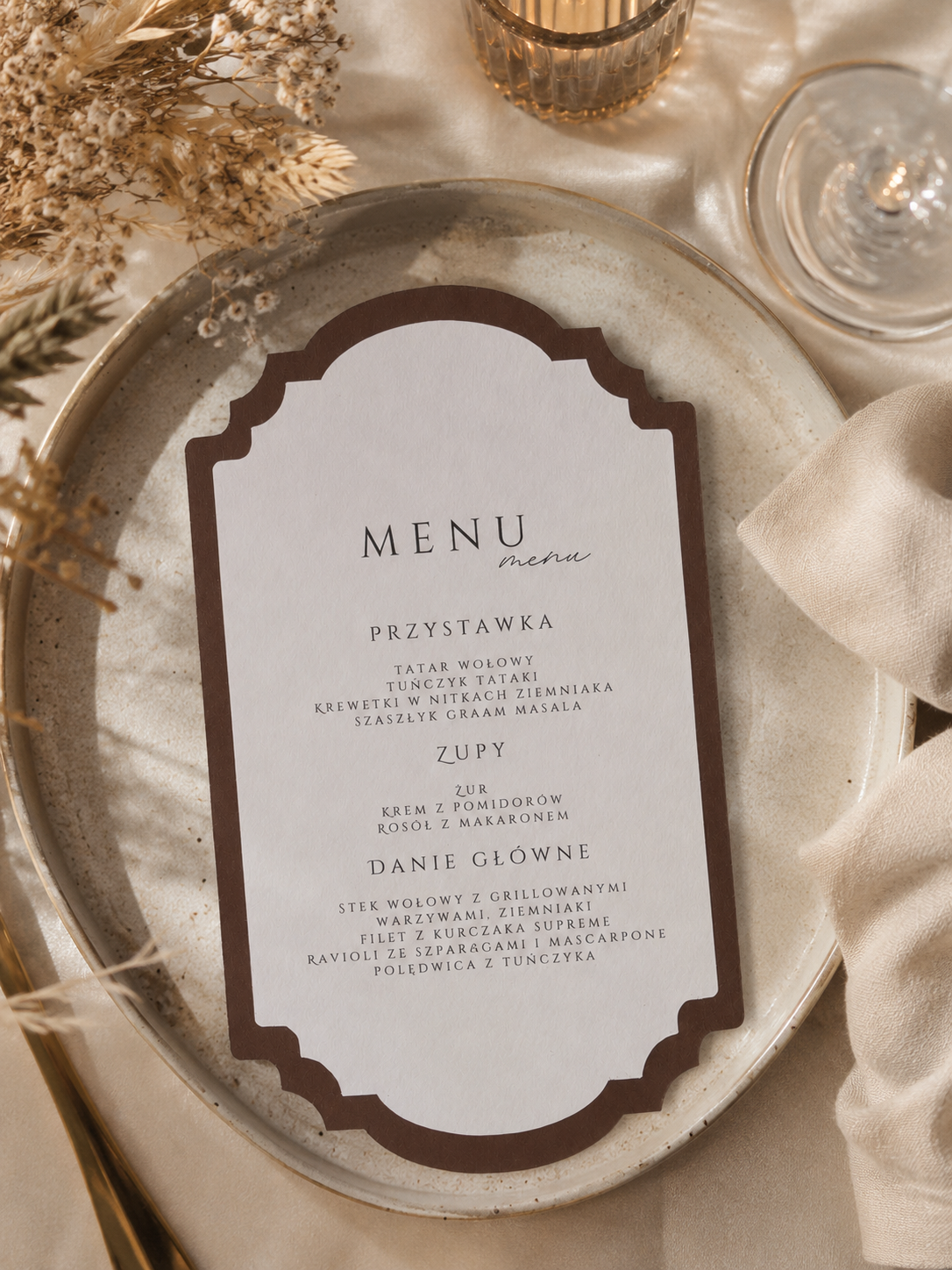 Menu weselne Luxury